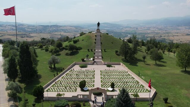 Victory Monuments and cemetery in Dumlupinar.The Battle of Dumlupinar was the last battle in the Greco-Turkish War (part of the Turkish War of Independence).