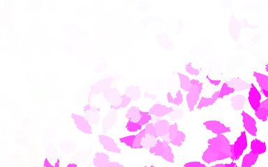Obraz na płótnie Canvas Light Pink vector pattern with random forms.