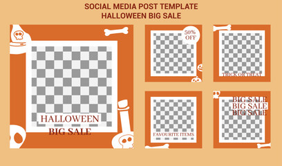 Social Media Post Template. Social Media Post Template Halloween Big Sale is suitable for events, celebrations, banners, announcements, websites and more.
