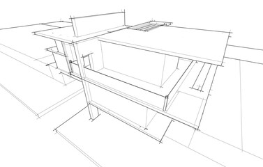 Architectural drawing of a house