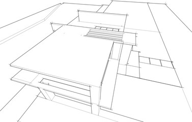 Architectural drawing of a house