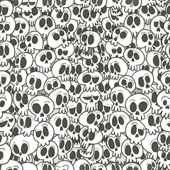 Cartoon skull pattern