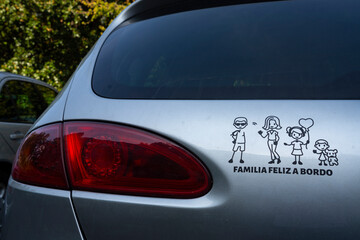 Happy Family on Board sticker