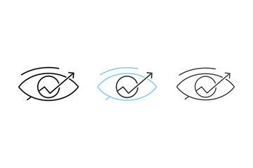 Vision icons  symbol vector elements for infographic web