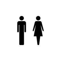 Man and woman icon vector for web and mobile app. male and female sign and symbol. Girls and boys