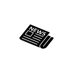 Newspaper icon vector for web and mobile app. news paper sign and symbolign