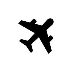Obraz premium Plane icon vector for web and mobile app. Airplane sign and symbol. Flight transport symbol. Travel sign. aeroplane