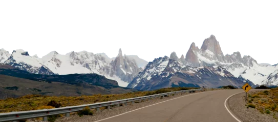 Crédence de cuisine en verre imprimé Fitz Roy Patagonia,Argentina. View of Mount Fitz Roy,glacier,Global Warming,Climate Change.