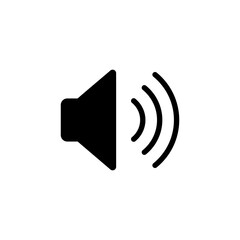 Speaker icon vector for web and mobile app. volume sign and symbol. loudspeaker icon. sound symbol