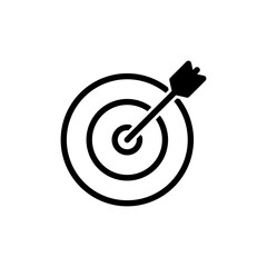 Target icon vector for web and mobile app. goal icon vector. target marketing sign and symbol