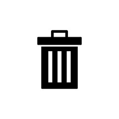 Trash icon vector for web and mobile app. trash can icon. delete sign and symbol.