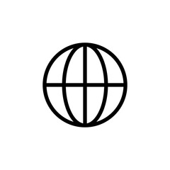 Web icon vector for web and mobile app. go to web sign and symbol. web click icon. Global search icon
