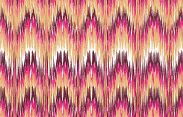 fabric ikat seamless pattern geometric ethnic traditional embroidery style.Design for background,carpet,mat,sarong,clothing,Vector illustration.
