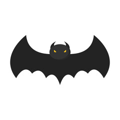 Vector graphic of bat. Horror bat illustration with flat design style. Suitable for content design assets