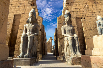 Luxor Temple in Luxor, Egypt - obrazy, fototapety, plakaty