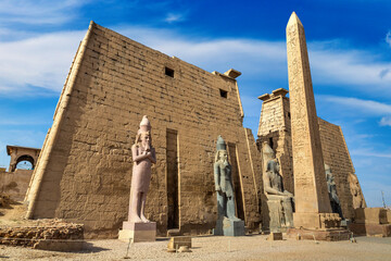 Luxor Temple in Luxor, Egypt - obrazy, fototapety, plakaty