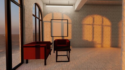 liminal space empty white room © Hirzan