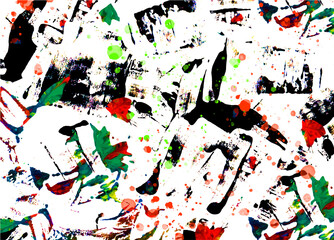 Background of colored paint spots. Ink textures for digital art