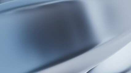 Monochromatic Blue Silver Abstract Curve Texture Background Loop