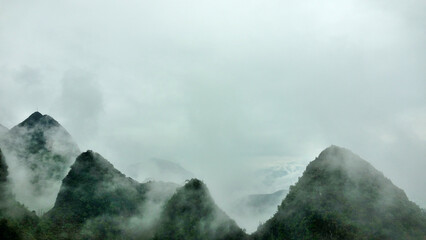 Road Dong Van to Bao Lac , Vietnam