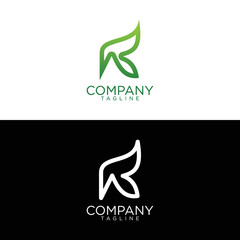 r logo design and premium vector templates