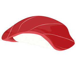 Maguro sushi vector Japanese food style