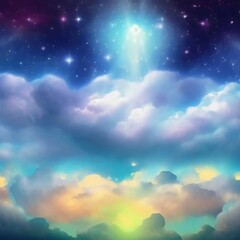 Heavenly Clouds Background
