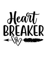 Heart breaker svg cut file