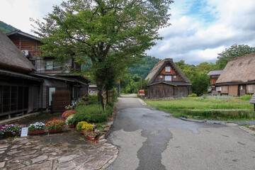 世界遺産の白川郷の合掌造り古民家