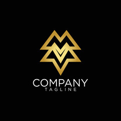 m logo design and premium vector templates