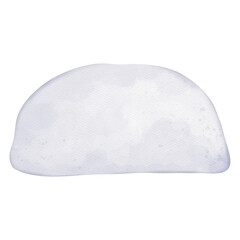 Watercolor snow cap, Digital paint watercolor illustration