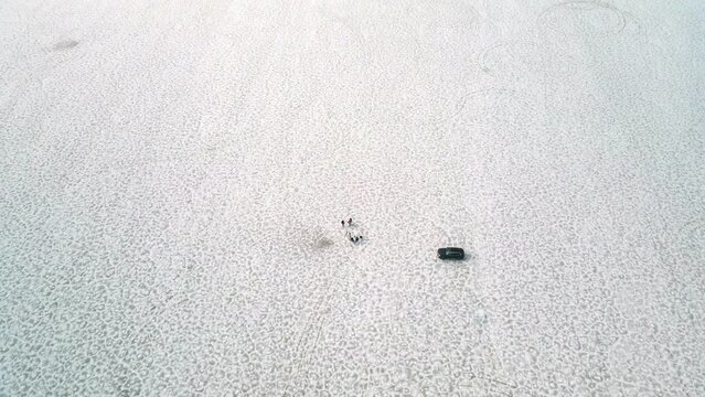 bonnesville salt flats 4k utah united state, remote area, aerial drone video