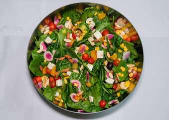 Delicious homemade festive meal. Home Cooked Christmas Meal. Every member of the family each cooked a meal for family reunion dinner