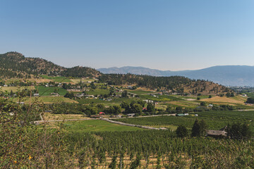 Fototapeta na wymiar Okanagan valley panorama