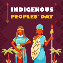 Indigenous Peoples Day, World Indigenous Peoples. Perfect for events