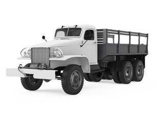 Flatbed Truck Isolated