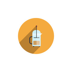 french press coffee vector for website symbol icon presentation