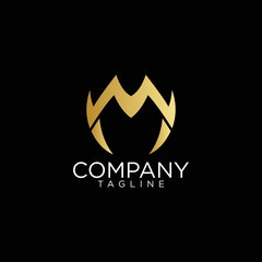 m logo design and premium vector templates
