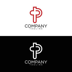 p logo design and premium vector templates