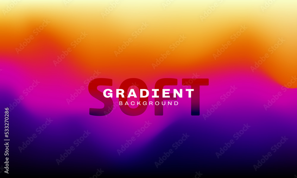 Aufkleber abstract trendy in blending gradient color for background. smooth minimalist color texture for poste
