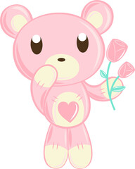 Fototapeta premium teddy valentine's day