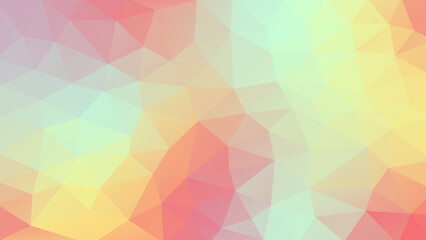 Obraz premium Abstract vector pastel background in low poly style. Geometric illustration. Stylish polygonal banner. 