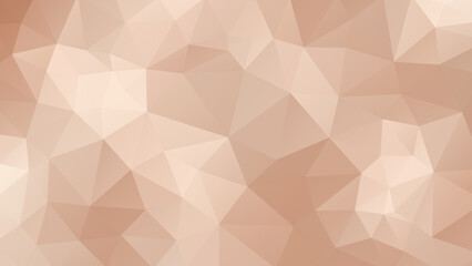 Vector stylish light brown polygonal banner. Abstract background in low poly style. Geometric illustration