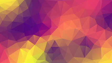 Vector stylish multicolor polygonal banner. Abstract background in low poly style. Geometric illustration