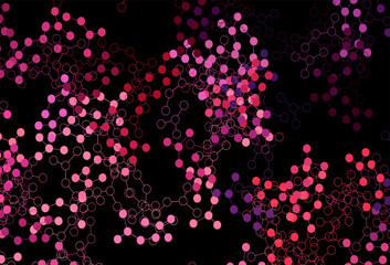 Dark Purple, Pink vector texture with artificial intelligence concept.