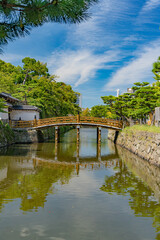 Obraz premium 和歌山城 一の橋と大手門