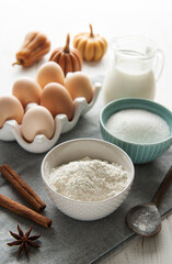 Preparing dough for baking