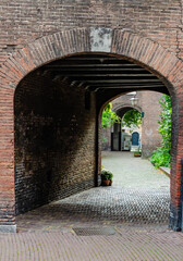 old stone arch, Dordrecht, Nederland 