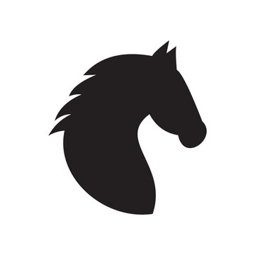 head horse  symbol icon vector
