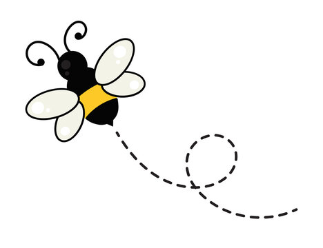 simple bee cartoon